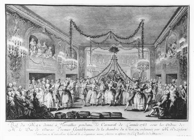 May Ball at Versailles during the Carnival of 1763 by Francois Nicolas Martinet